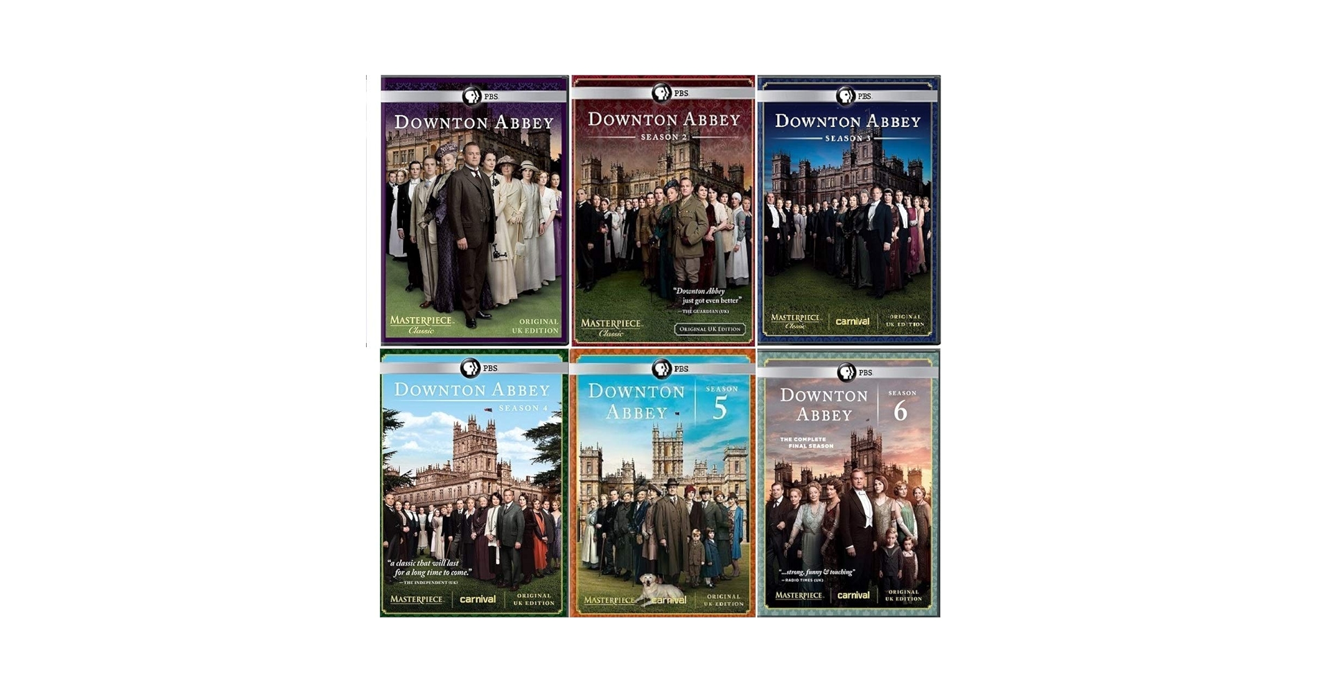 ダウントンアビー　DVD 全29巻　シーズン1〜6 Amazon.com: Masterpiece Classic: Downton Abbey Seasons 1-6